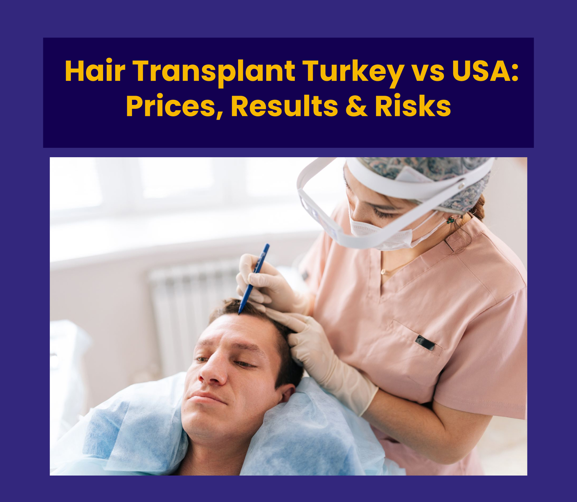 Hair Transplant Turkey vs USA: Prices, Results & Risks